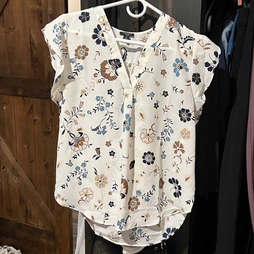 Ann Taylor Floral Print Top
